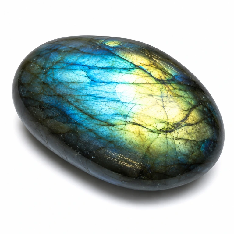 Macro di Labradorite con labradorescenza