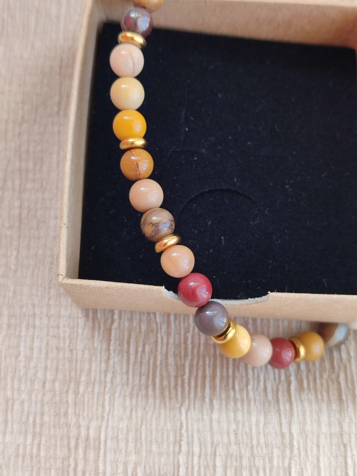 Radici di Auren – Bracciale in Acciaio con Mookaite | Il Laboratorio delle Pietre
