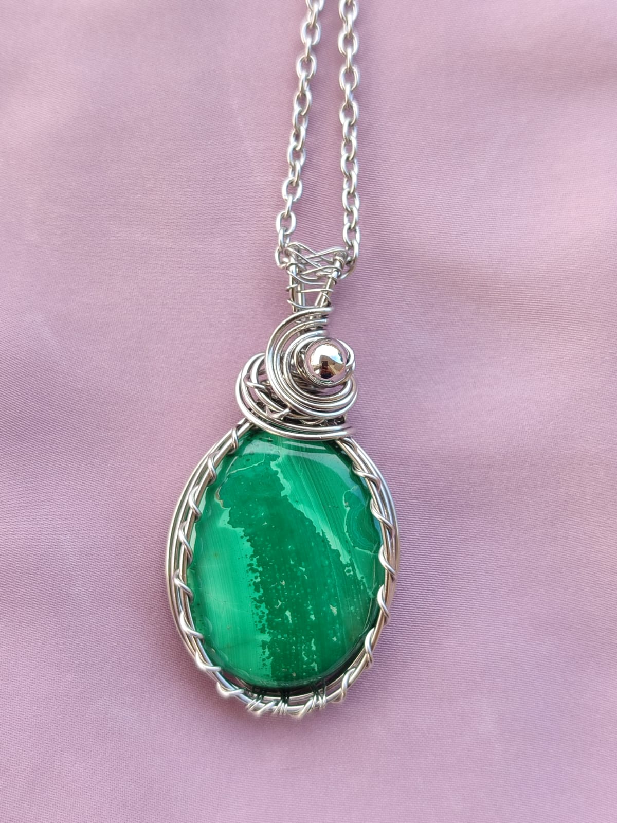 Verde di Malachia – Ciondolo in Malachite