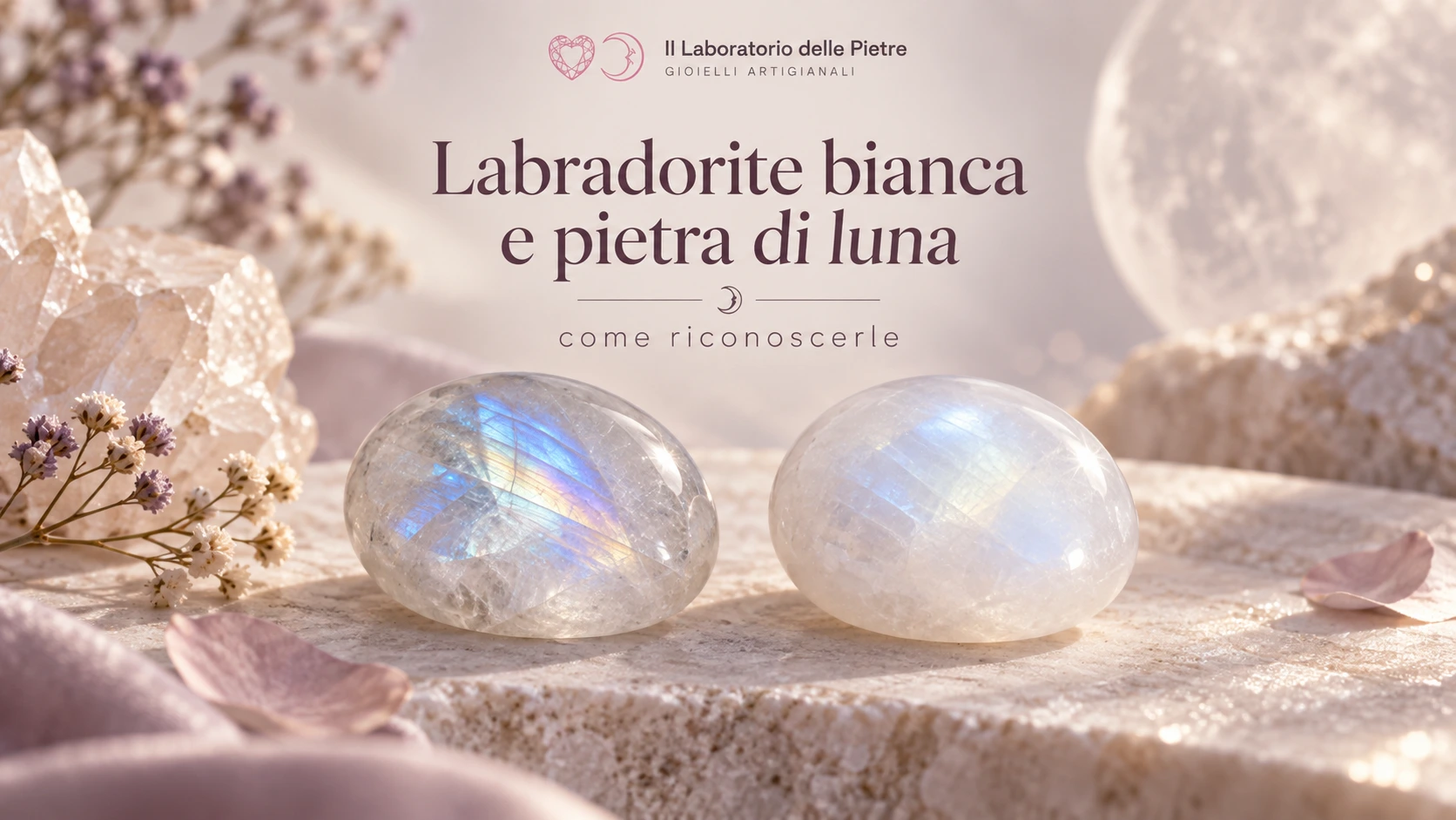 Labradorite bianca e pietra di luna: come riconoscerle (e quale scegliere)